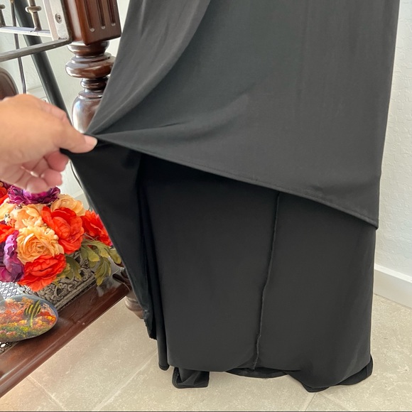 Venus Criss Cross Back Hi Low Asymmetrical Dress - Picture 4 of 5